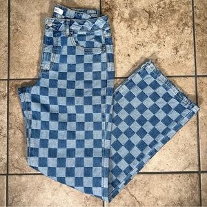 Forever21 Checkered Jeans